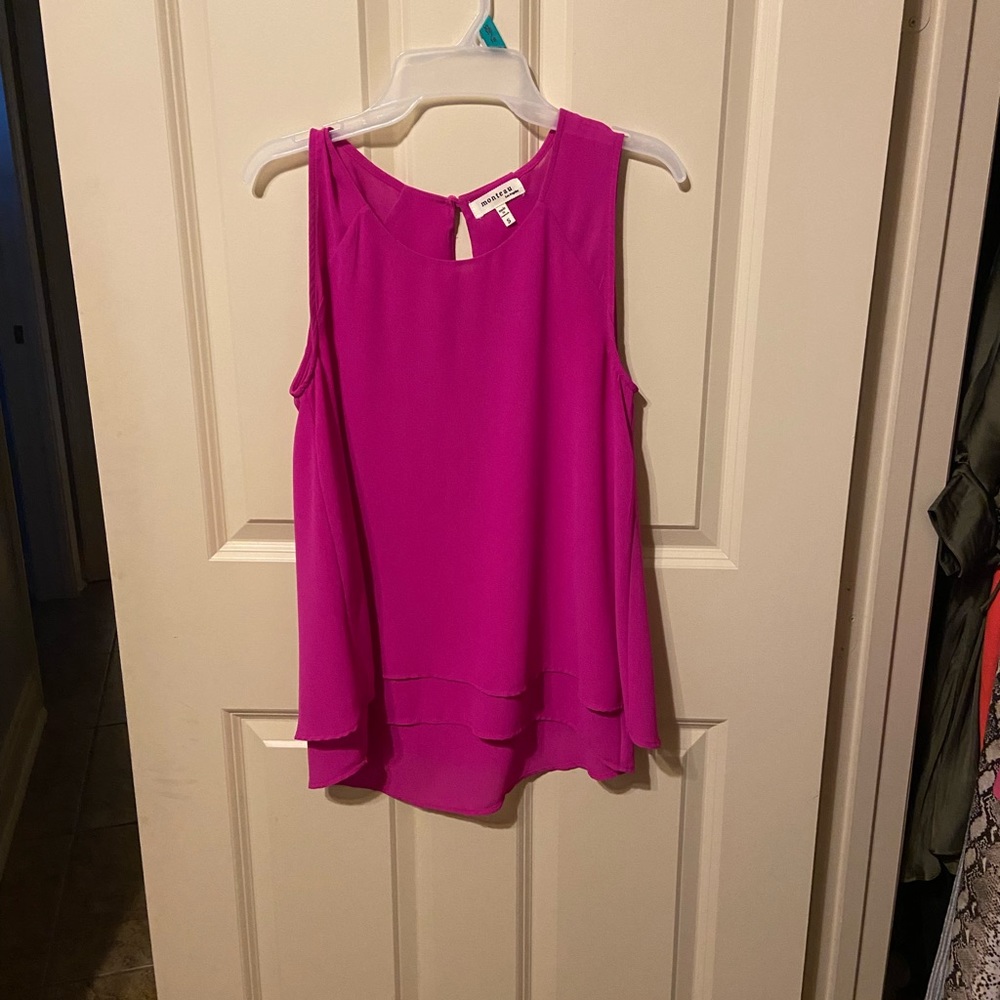 EUC Fuchsia Size Small Monteau Los Angeles Tank Top